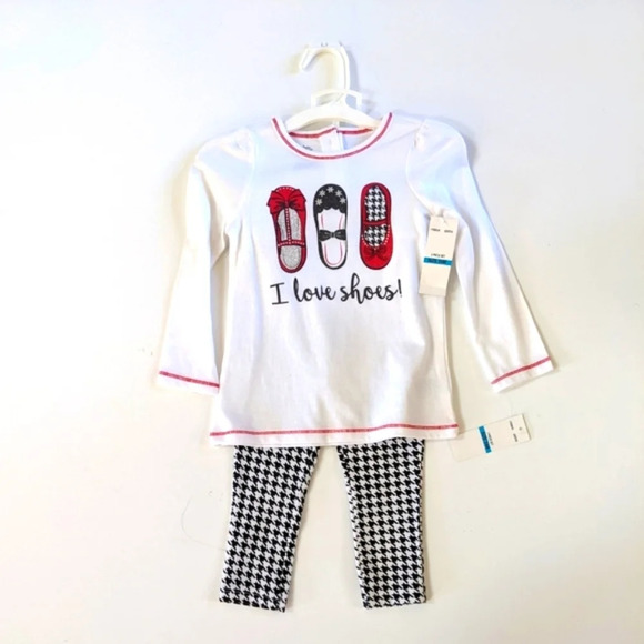 Girls Red & Black 3PC Pant Set - Picture 7 of 10